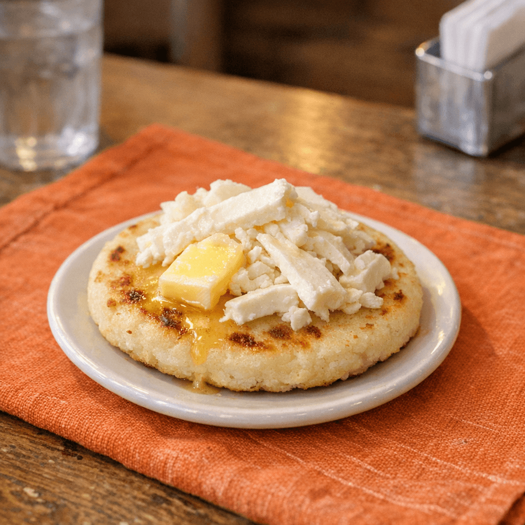 Arepa Blanca con Queso