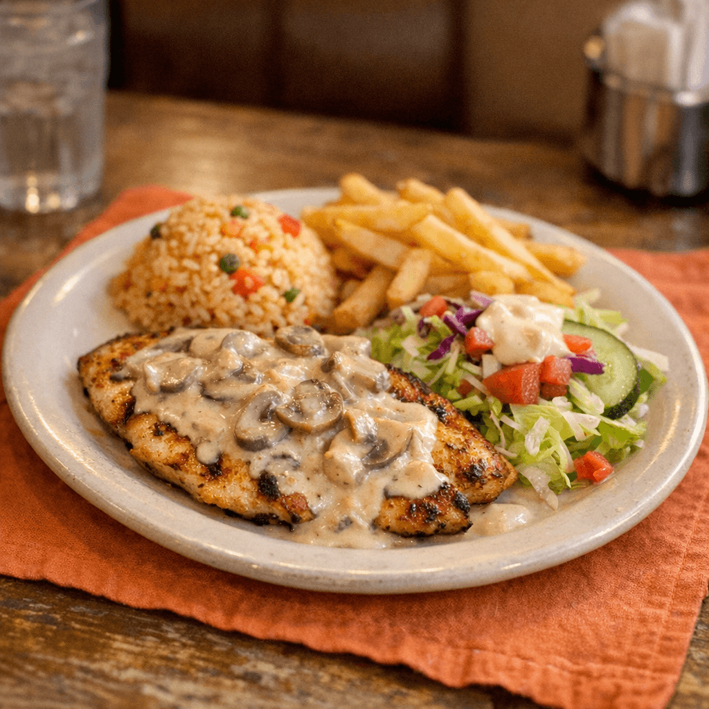 Pollo con Champiñones
